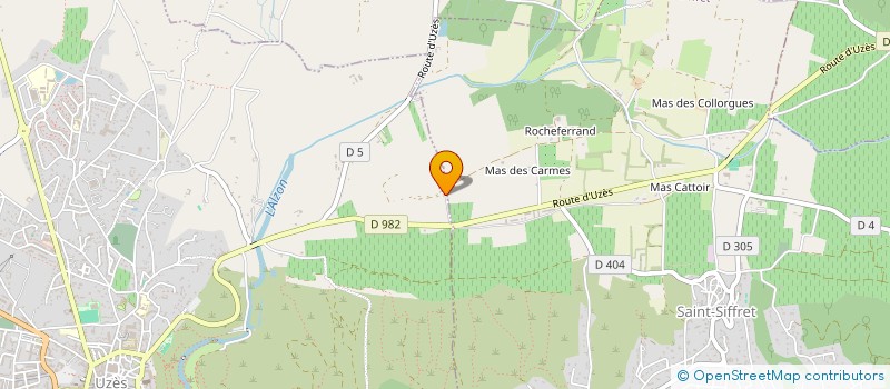 localisation de l'entreprise COCO  UZES