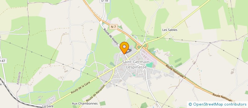 localisation de l'entreprise COCO  SAINT-GERMAIN-LESPINASSE