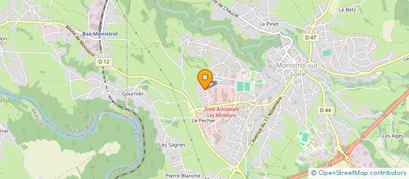 localisation de l'entreprise COCO-BAG à MONISTROL-SUR-LOIRE