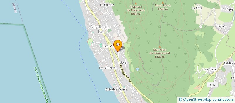 localisation de l'entreprise COCO BEACH  VEYRIER-DU-LAC