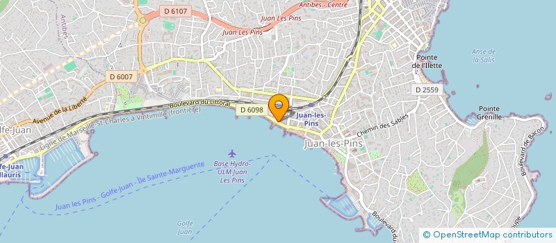 localisation de l'entreprise COCO BEACH 43 à ANTIBES
