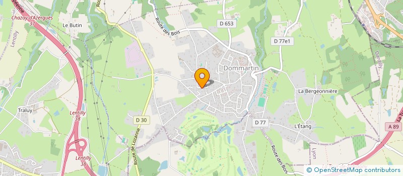 localisation de l'entreprise COCO CHALET  DOMMARTIN