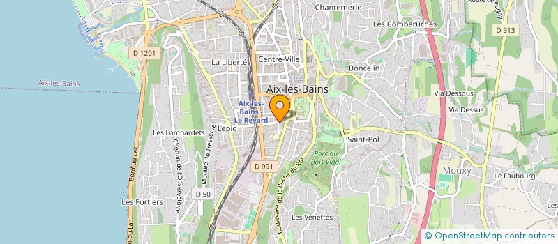 localisation de l'entreprise COCO CLUB  AIX-LES-BAINS