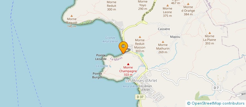 localisation de l'entreprise COCO-IMMO97 à ANSES D'ARLET