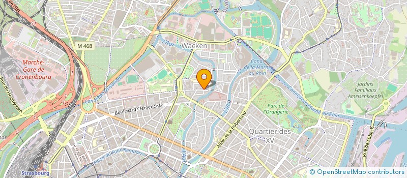 localisation de l'entreprise COCO L'ATELIER COIFFURE à STRASBOURG