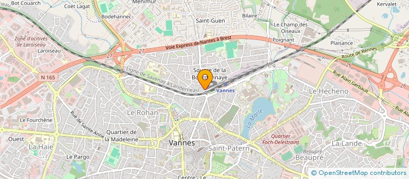 localisation de l'entreprise COCO PIZZA à VANNES