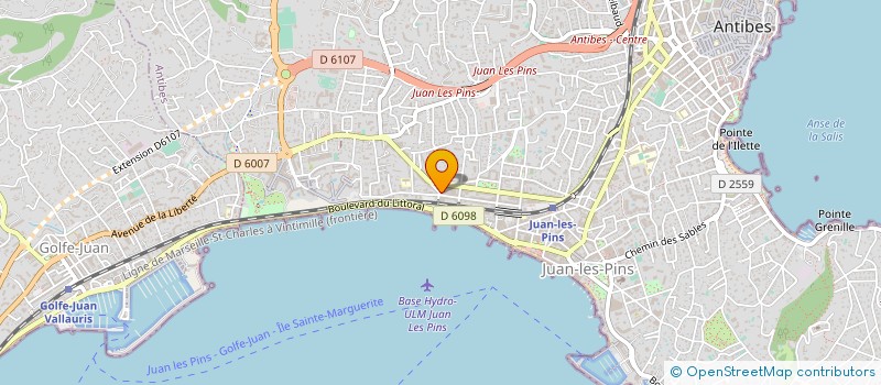 localisation de l'entreprise COCO'S FRITERIE à ANTIBES