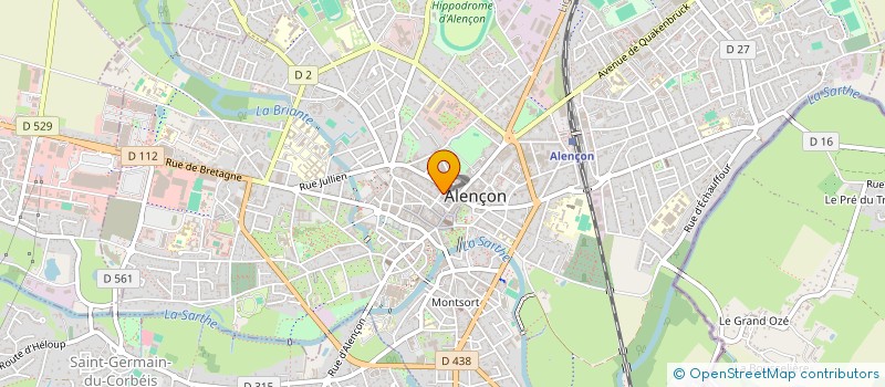 localisation de l'entreprise COCO VINS à ALENCON