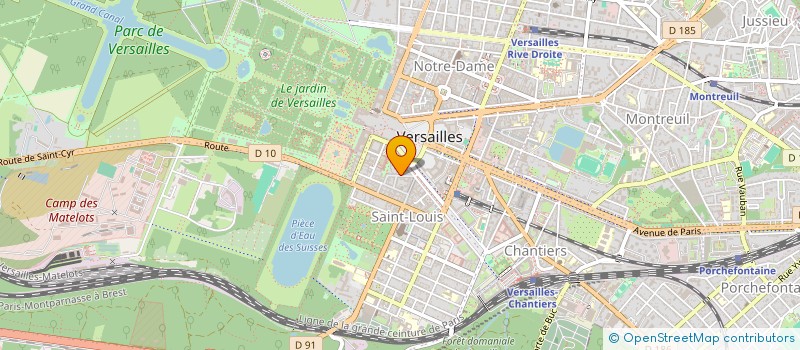 localisation de l'entreprise COCOBICHES à VERSAILLES