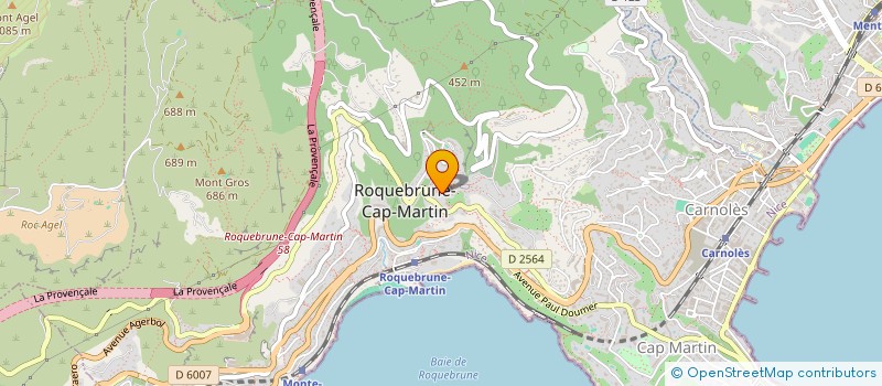 localisation de l'entreprise COCODY SUN à ROQUEBRUNE-CAP-MARTIN