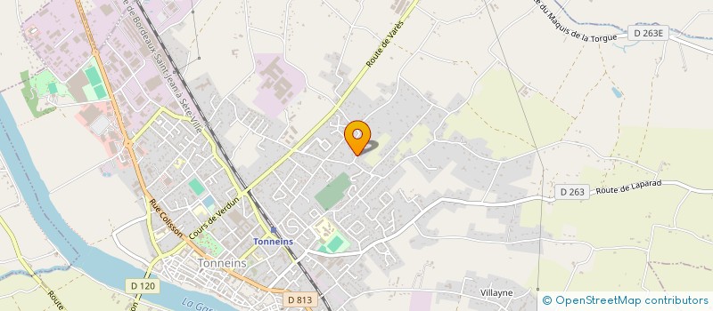 localisation de l'entreprise COCOJU  TONNEINS