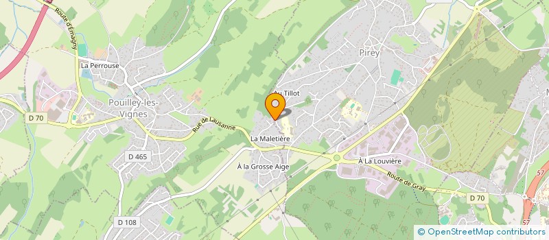 localisation de l'entreprise COCOMEL  POUILLEY-LES-VIGNES