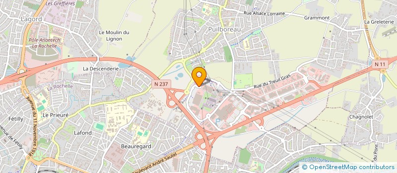 localisation de l'entreprise COCON LASER LA ROCHELLE  PUILBOREAU