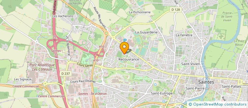 localisation de l'entreprise COCON PAPILLON à SAINTES