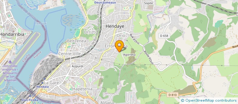 localisation de l'entreprise COCON PARIS à HENDAYE