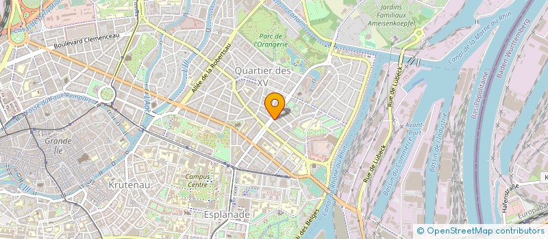 localisation de l'entreprise COCON3S ALSACE à STRASBOURG