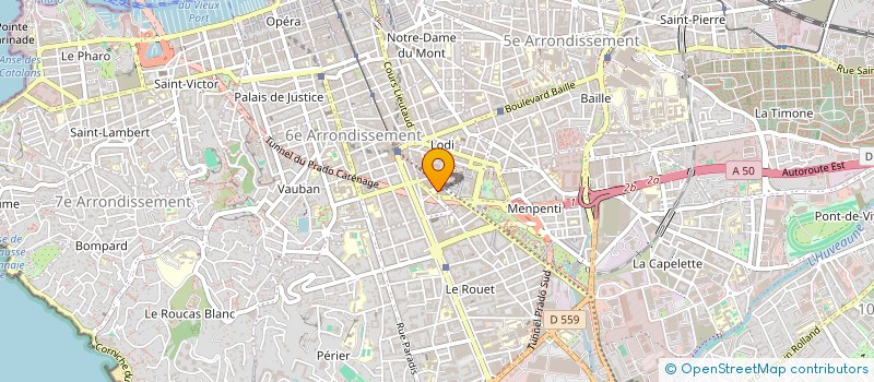 localisation de l'entreprise COCONAILS à MARSEILLE 6EME
