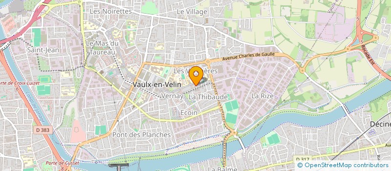 localisation de l'entreprise COCONS VARIETES  VAULX-EN-VELIN