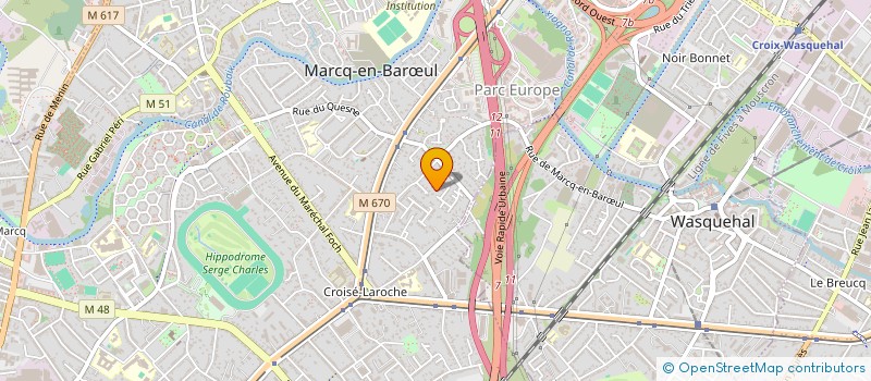 localisation de l'entreprise COCONSEIL à MARCQ-EN-BARŒUL