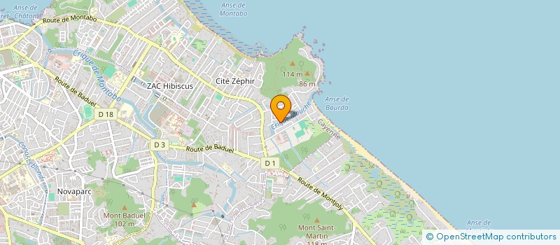 localisation de l'entreprise COCONUT KAZ  CAYENNE