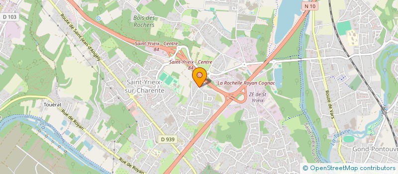 localisation de l'entreprise COCONUTS à SAINT-YRIEIX-SUR-CHARENTE