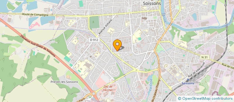 localisation de l'entreprise COCONY à SOISSONS