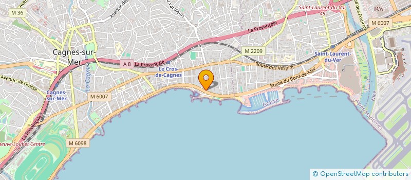 localisation de l'entreprise COCOON à CAGNES-SUR-MER