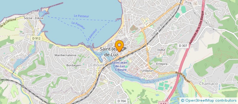 localisation de l'entreprise COCOON  SAINT-JEAN-DE-LUZ