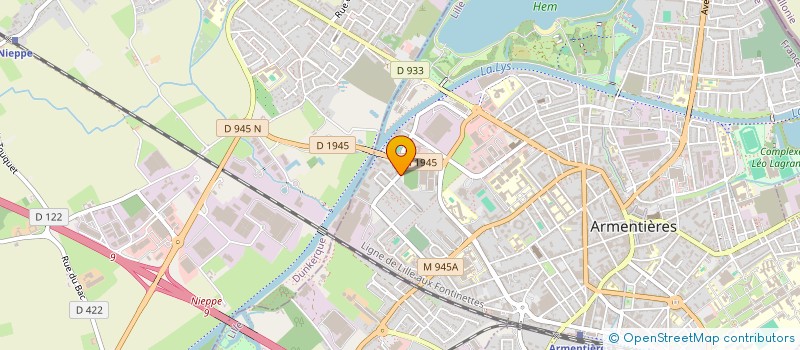 localisation de l'entreprise COCOON CREATION  ARMENTIERES