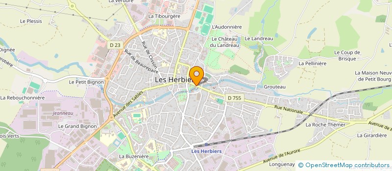 localisation de l'entreprise COCOON ET MOI  LES HERBIERS