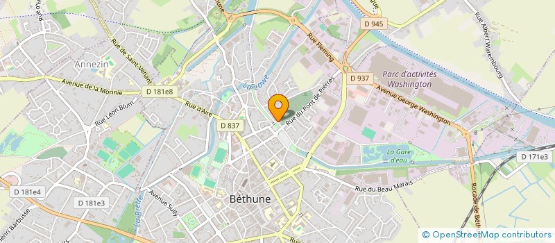 localisation de l'entreprise COCOON'S BY CARO à BETHUNE