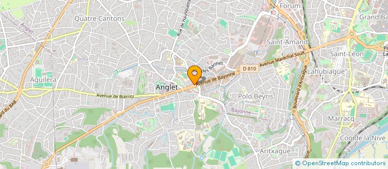 localisation de l'entreprise COCOON SPA à ANGLET