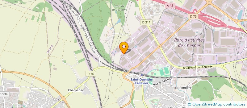 localisation de l'entreprise COCOON1  SAINT-QUENTIN-FALLAVIER