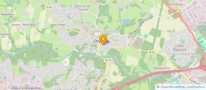 localisation de l'entreprise COCOONEA à ORVAULT