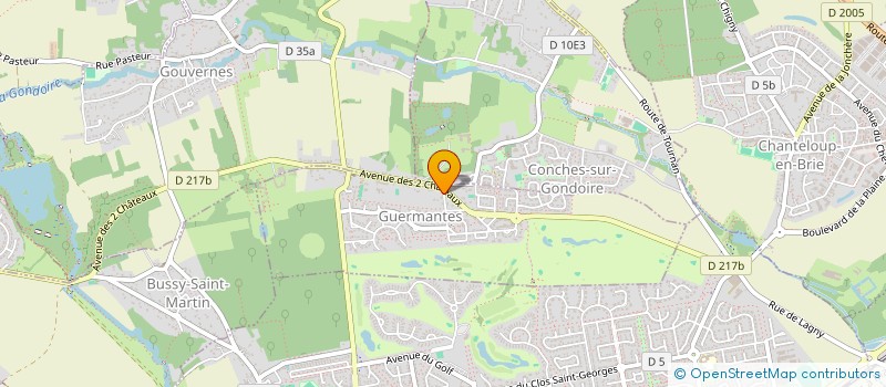 localisation de l'entreprise COCOONING DECO  GUERMANTES