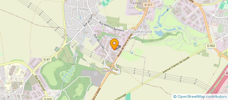 localisation de l'entreprise COCOOVA  LE THILLAY