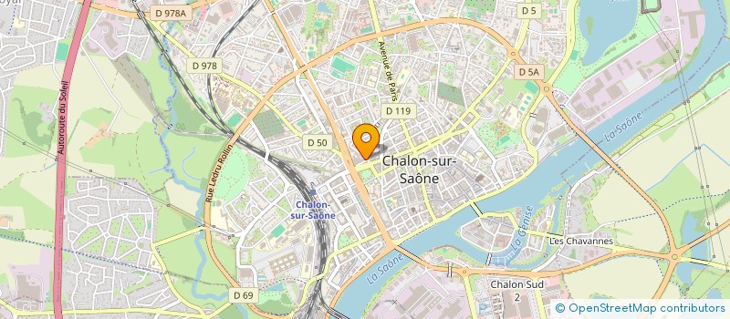 localisation de l'entreprise COCORAM à CHALON-SUR-SAONE