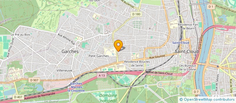 localisation de l'entreprise COCORICOTTE à SAINT-CLOUD