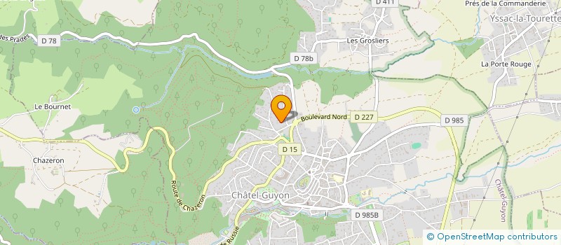 localisation de l'entreprise COCORIROCK à CHATEL-GUYON