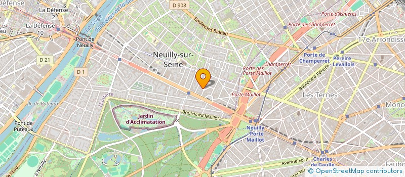 localisation de l'entreprise COCORITECH à NEUILLY-SUR-SEINE