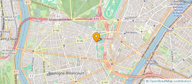 localisation de l'entreprise COCORNER à BOULOGNE-BILLANCOURT