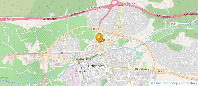 localisation de l'entreprise COCOTTE ET POULET à BRIGNOLES