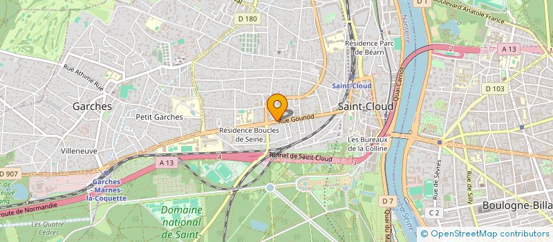 localisation de l'entreprise COCOTTE PRALINE à SAINT-CLOUD