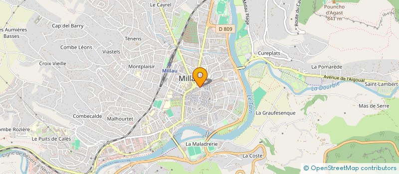 localisation de l'entreprise COCOTTES COQUETTES & CO.  MILLAU