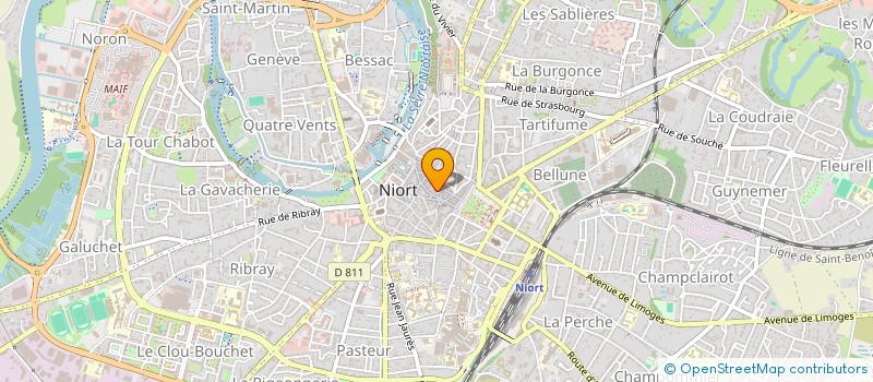 localisation de l'entreprise COCOTTES CREATEURS à NIORT