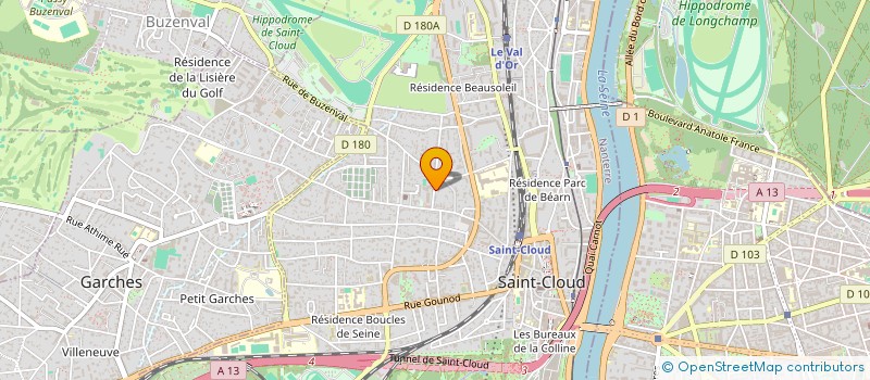 localisation de l'entreprise COCOWORK à SAINT-CLOUD