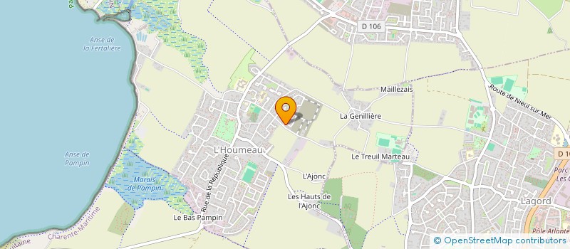 localisation de l'entreprise COCOY HOLDING  L'HOUMEAU