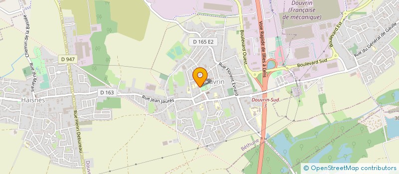 localisation de l'entreprise COCQUEEL IMMO  DOUVRIN