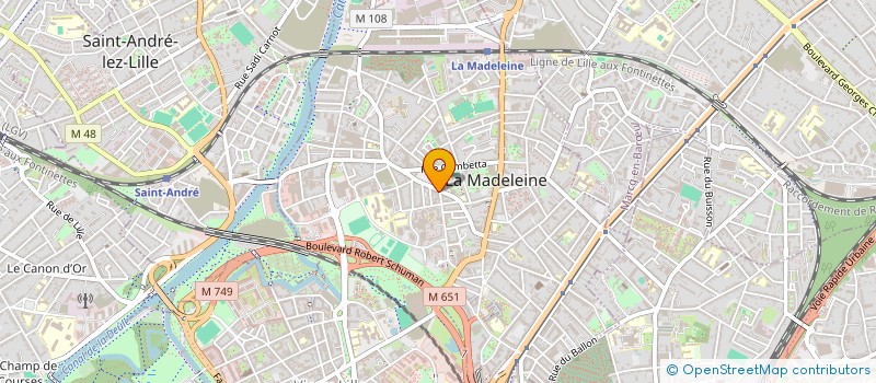 localisation de l'entreprise COCQUET ERIC JEAN MARC ET FELICIENNE à LA MADELEINE