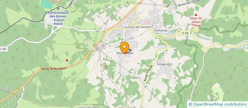 localisation de l'entreprise COCREA JARDINS  ORCINES